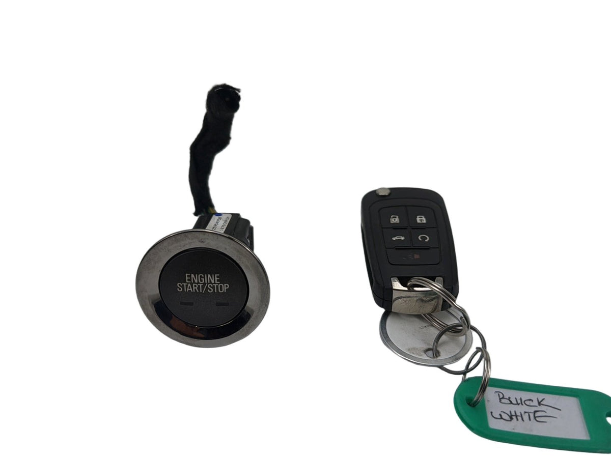 2010-2013 Buick LaCrosse Keyless Ignition Switch Button w/ Remote Key Fob OEM