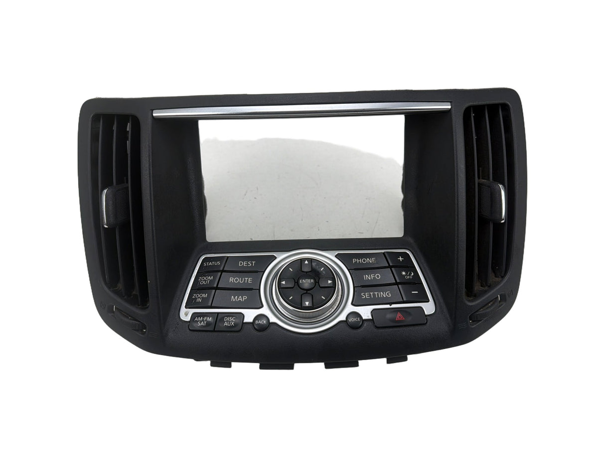 2008-2013 Infiniti G37 Radio Display Screen Control Panel Bezel 28395JK65B OEM
