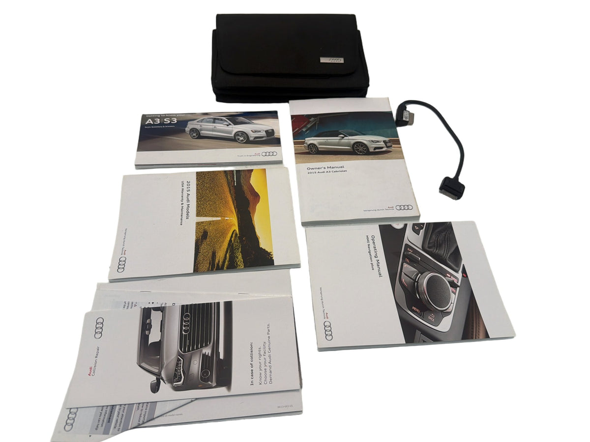 2015-2019 Audi A3 Owners Manual Guide Book OEM