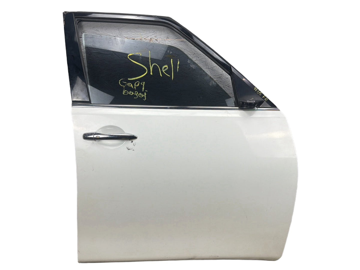 2011-2013 Infiniti QX56 Front Right Passenger Side Door Shell Panel W/Glass OEM