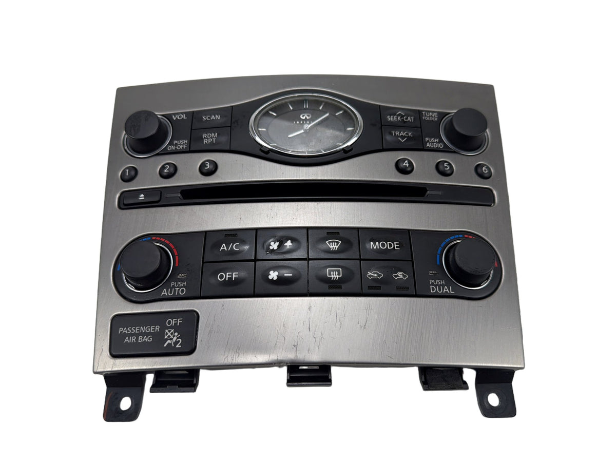 2009-2013 Infiniti G25 Climate Control w/ Radio Control Unit 68262-1NF4D OEM