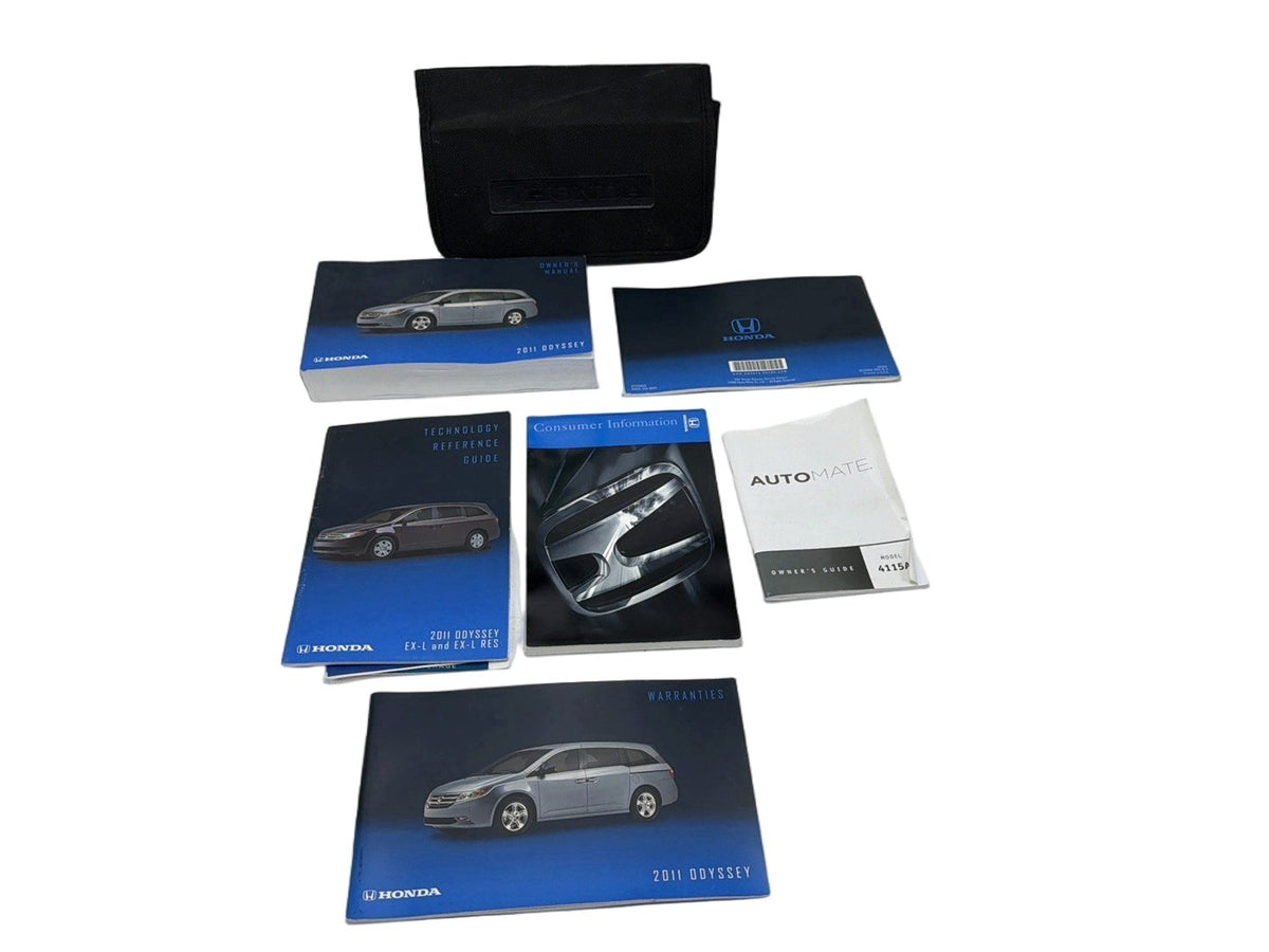 2011 Honda Odyssey Owners Manual Set w/ Case Technology Reference Guide OEM
