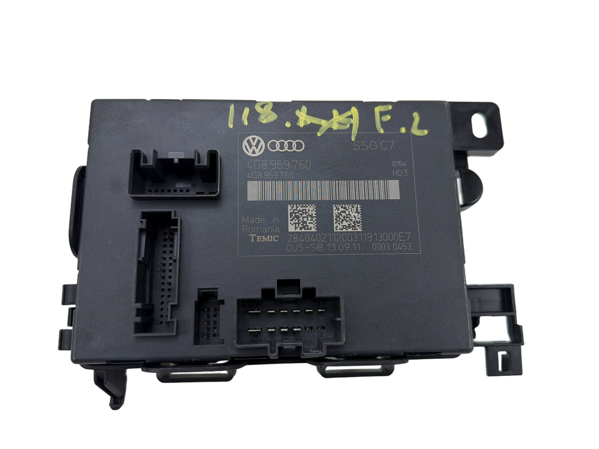 2012-2018 Audi A7 Left Front Driver Seat Control Module 4G8959760 OEM