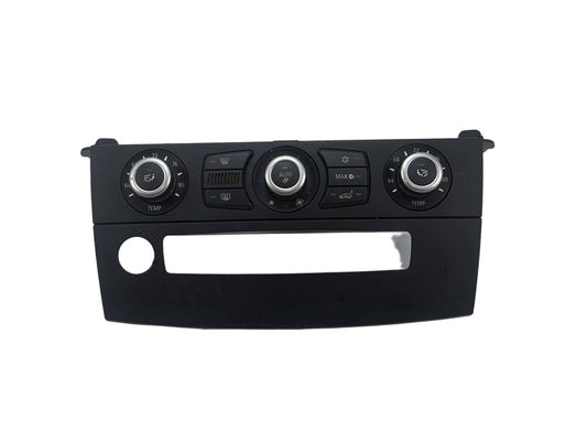 2008-2010 BMW 528i E60 AC Heater Temperature Climate Control w/ Bezel Trim OEM