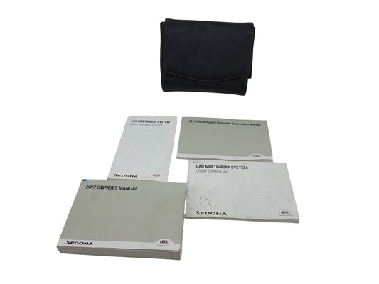 2017 Kia Sedona Owners Manual Set with Case Multimedia Guide Warranty Book OEM