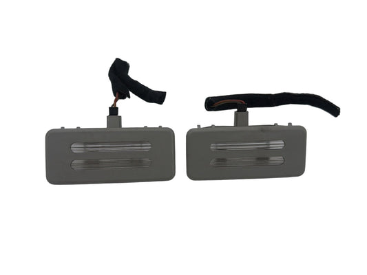 2008-2010 BMW 528i E60 Front Left & Right Sun Visor Vanity Light Set of 2 OEM