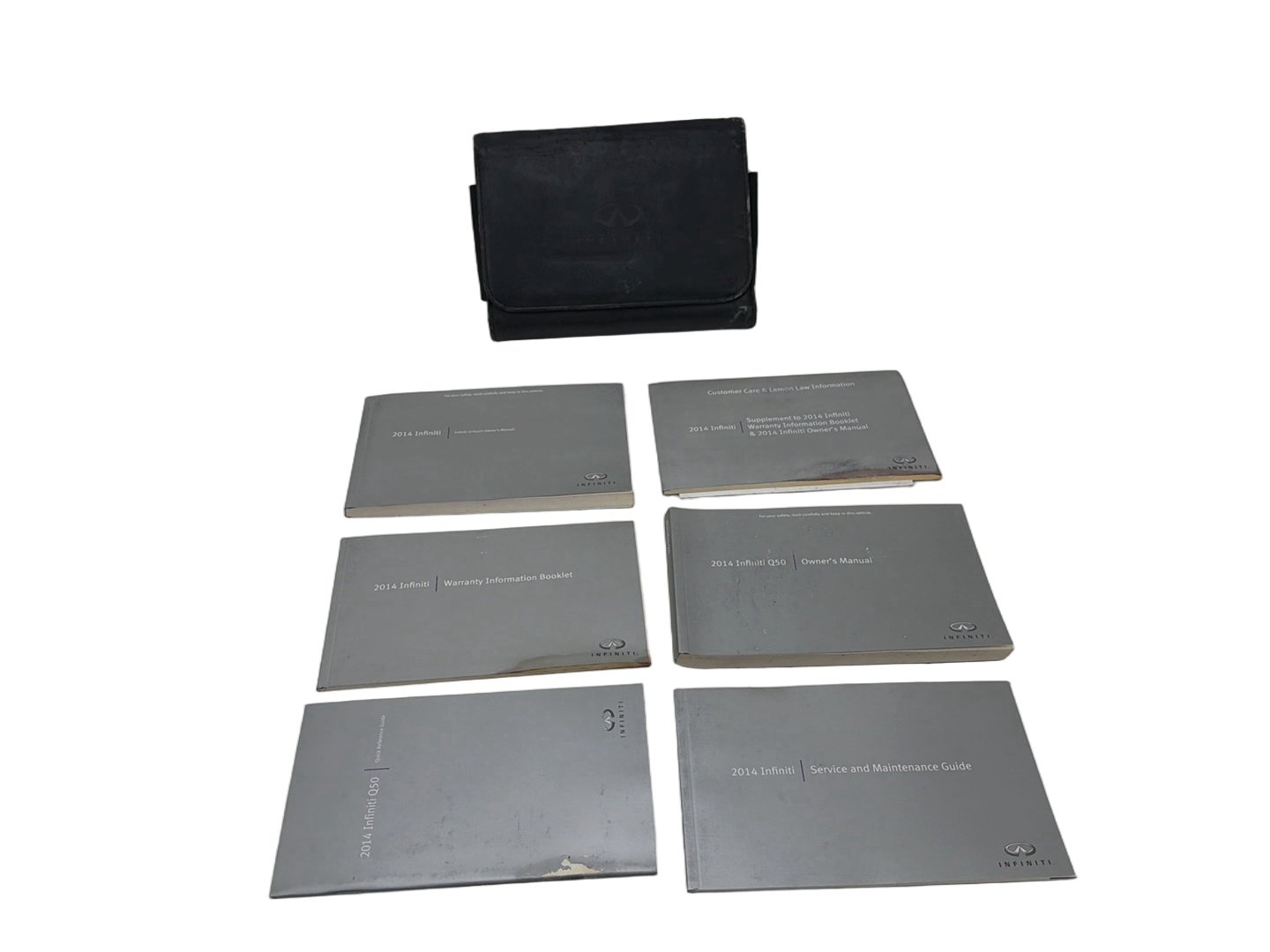 2014 Infiniti Q50 Owners Manual Set Guide Books Case Pouch Wallet OEM