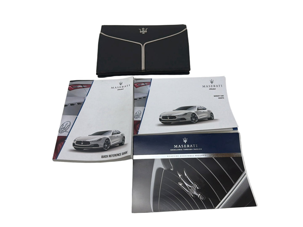 2014-2017 Maserati Ghibli Owners Manual Guide Book OEM