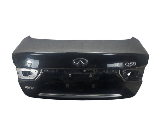 2014-2017 Infiniti Q50 Rear Trunk Lid Gate Hatch Shell Assembly AWD Black OEM