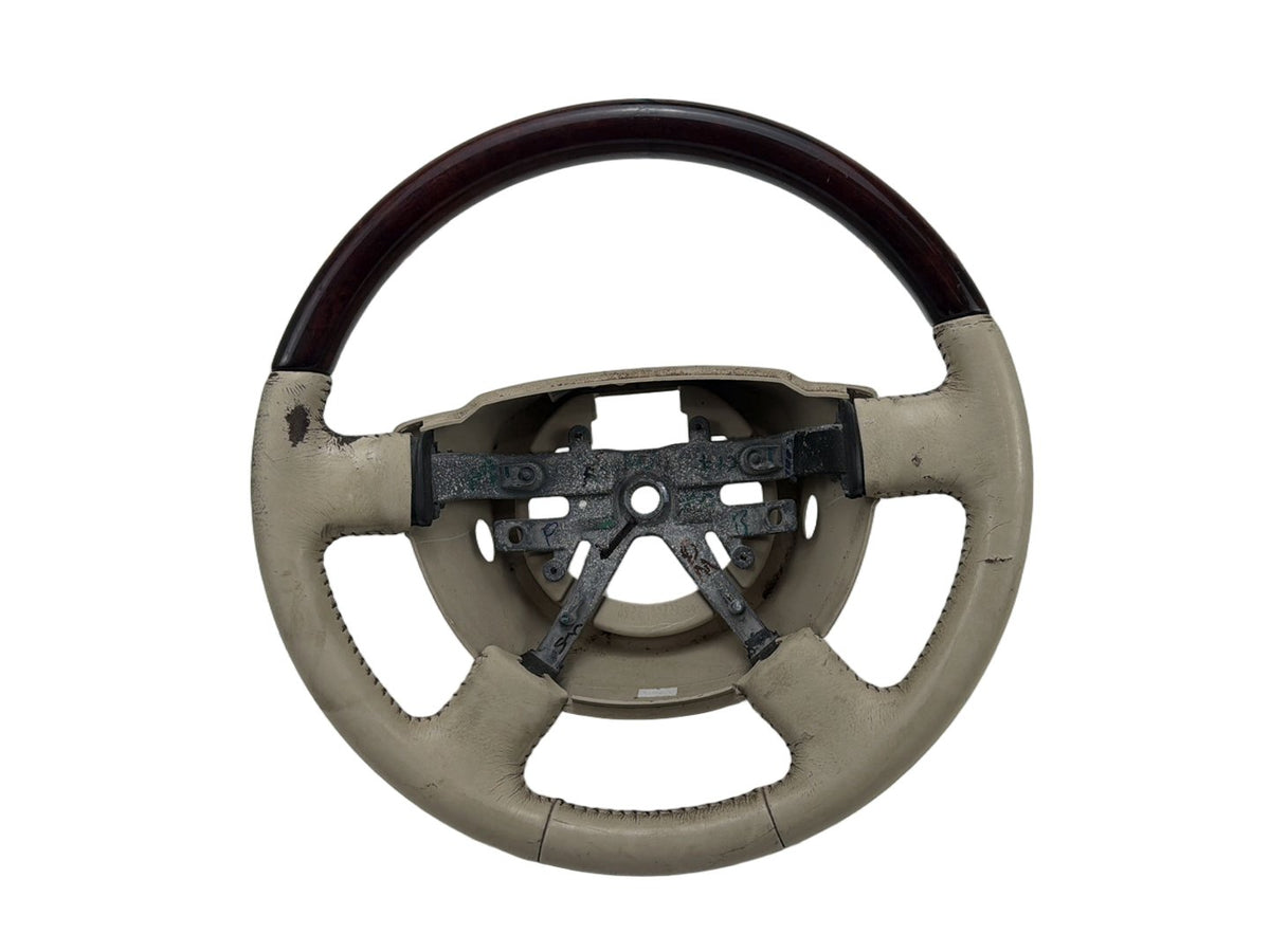 2003-2006 Lincoln Navigator Leather Wood Steering Wheel 30328471 OEM