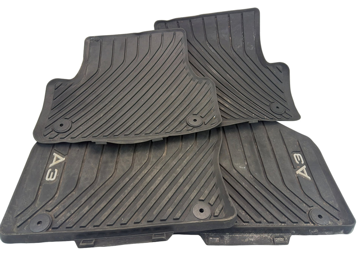 2015-2020 Audi A3 8V All Weather Floor Carpet Cover Liner Mat Set 8V5061502 OEM