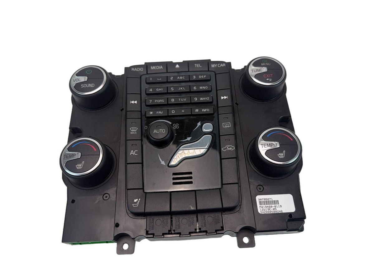 2013-2015 Volvo V60 Climate Radio Temperature Control Panel 30795271 OEM