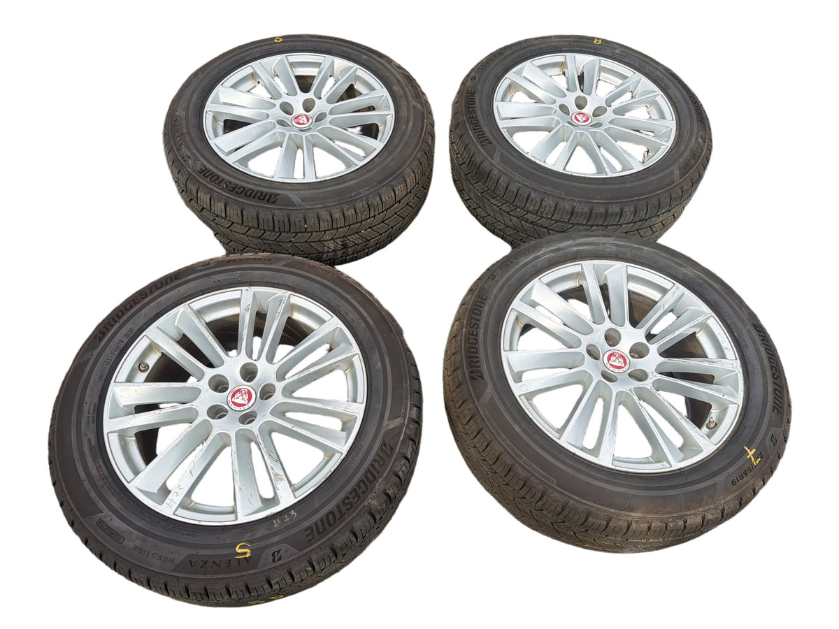 2017-2020 Jaguar F-Pace Wheels Silver Tires Set of 4 255/55R19 111W M+S OEM