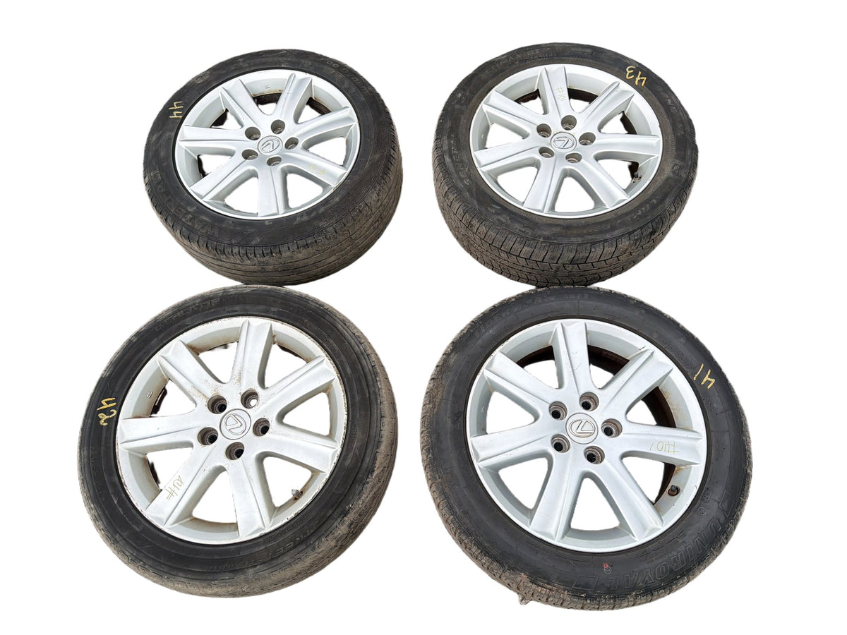 2007-2011 Lexus ES350 Silver Alloy Tire Wheel Rim Set of 4 215/55R17 94V OEM