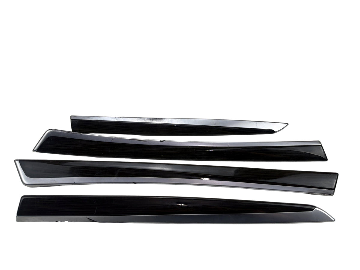 2011-2016 BMW F10 5 Series 528i 535i 550i Interior Door Trim Strip Set 4PC OEM