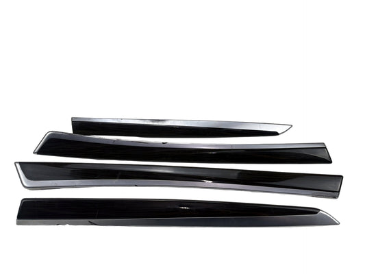 2011-2016 BMW F10 5 Series 528i 535i 550i Interior Door Trim Strip Set 4PC OEM