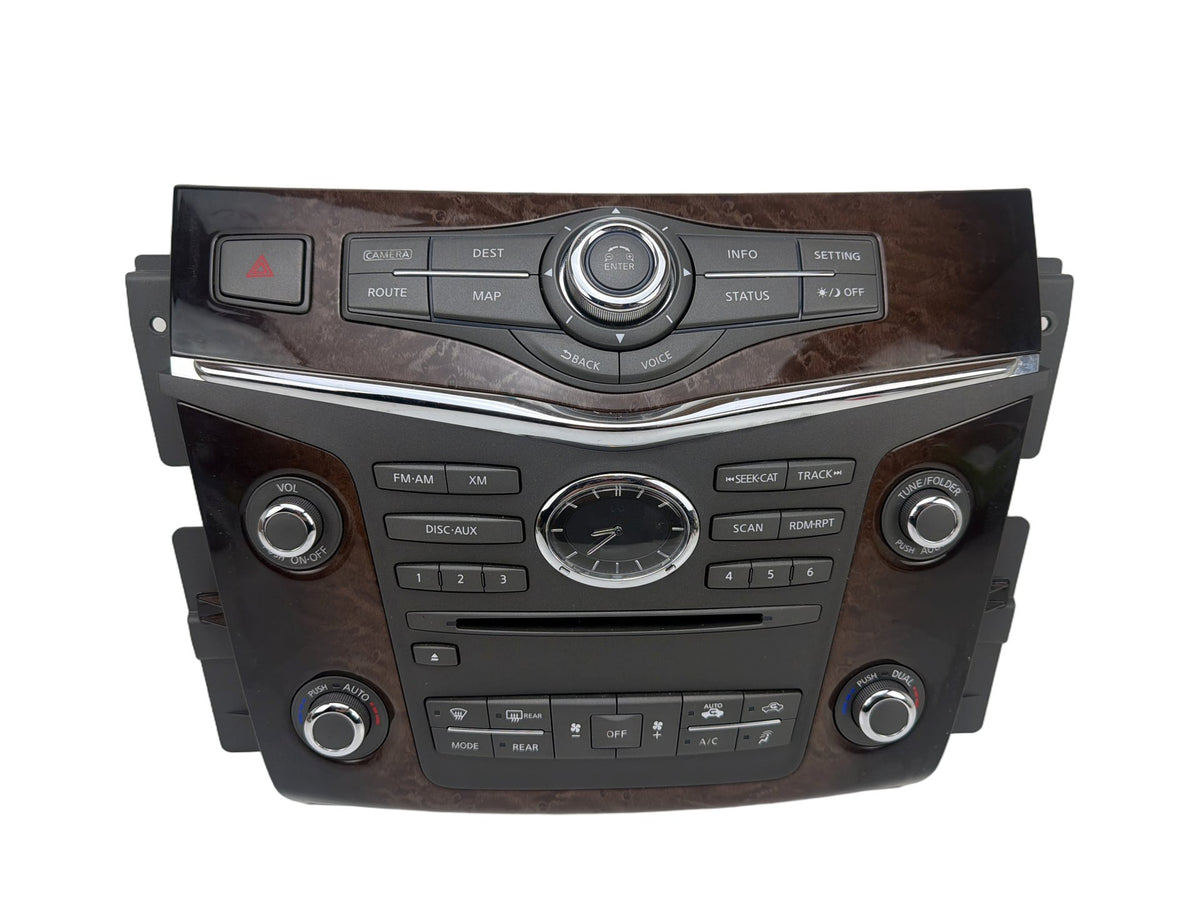 2011-2013 Infiniti QX56 Radio Audio Media Climate Control Switch Panel OEM