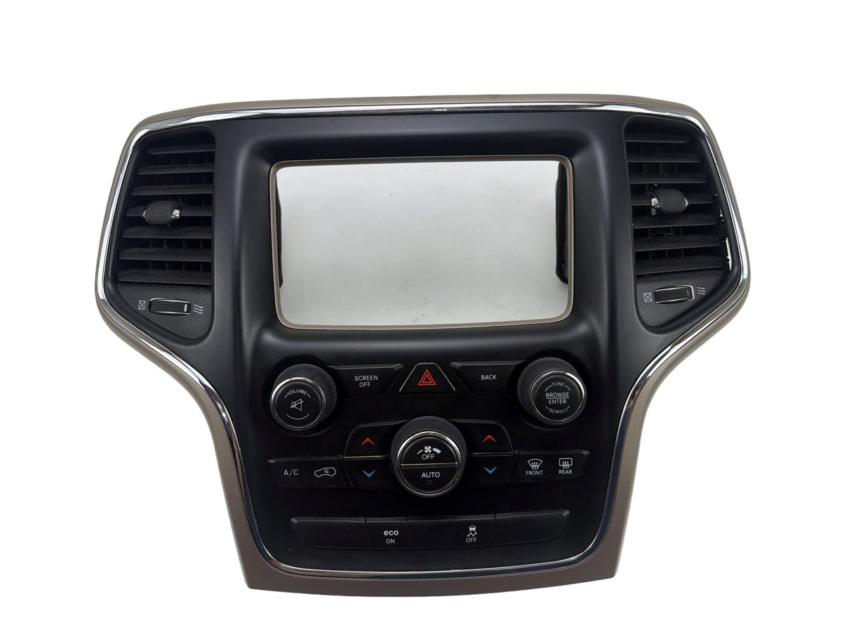 2014-2018 Jeep Grand Cherokee Radio Screen Trim Bezel Climate Control Switch OEM