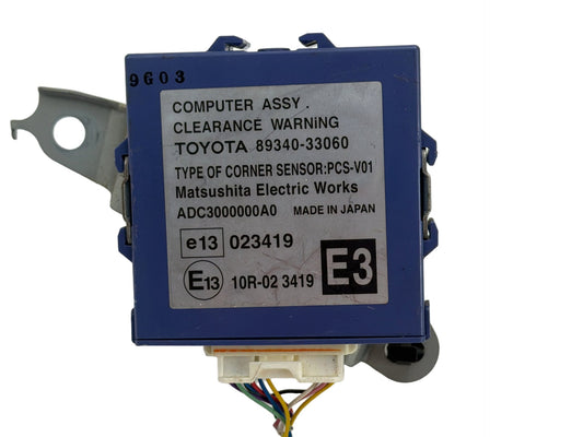 2007-2009 Lexus ES350 V40 Driver Parking Assist Control Module 89340-33060 OEM