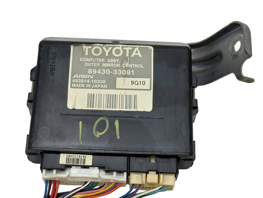 2007-2012 Lexus ES350 Outer Mirror Control Computer Module ECU 89430-33091 OEM