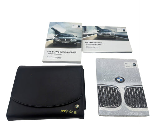 2012 BMW 550i xDrive F10 5-Series Owners Manual Set User Guide Leather Case OEM