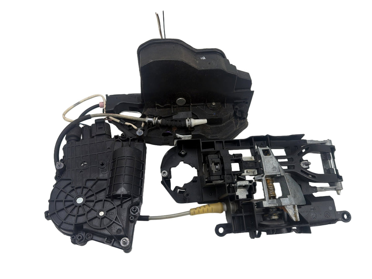 2011-2013 BMW 550i xDrive Rear Left Side Door Lock Actuator Handle Carrier OEM