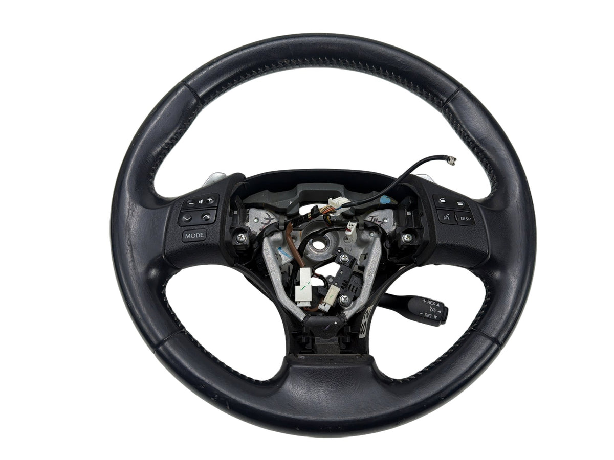 2006-2013 Lexus IS250 Steering Wheel w/ Shift Paddles Black GS120-02380 OEM