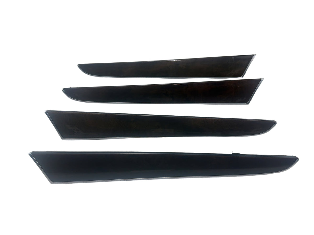 2013-2017 Audi Q5 8R Interior Door Card Wood Trim Inlay Panels Moldings Set OEM