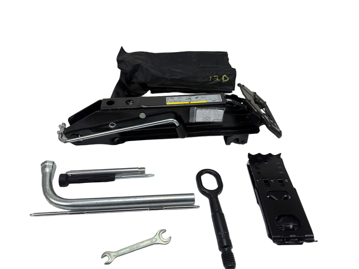 2009-2017 Audi Q5 Emergency Spare Tire Jack Tool Kit Set w/ Bag 8R0011031K OEM