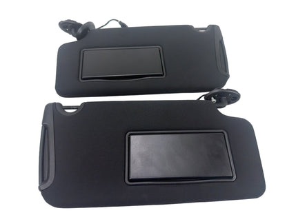 2011-2014 Dodge Charger Front Left & Right Sun Visor Pair Black Cloth OEM