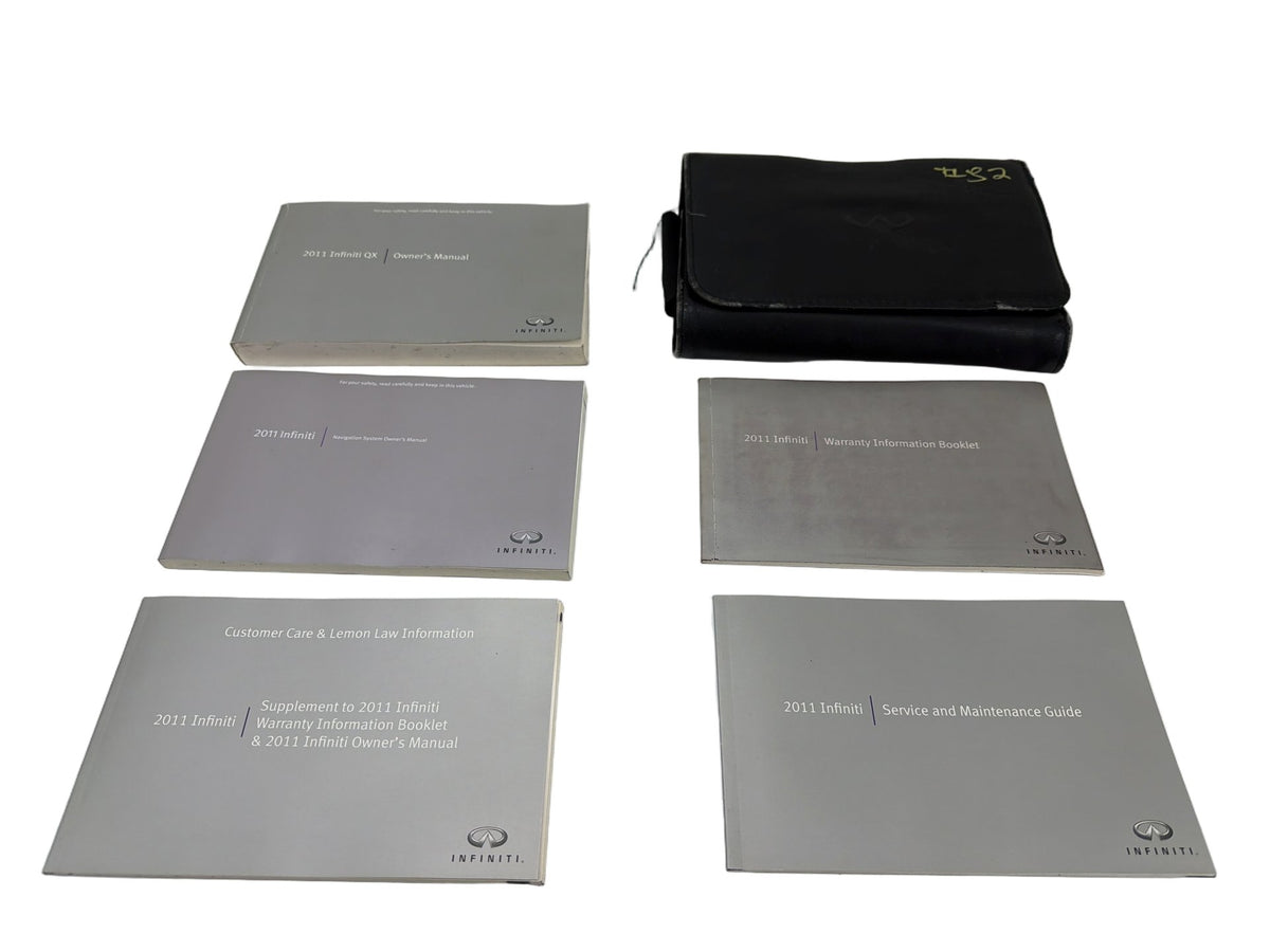 2011 Infiniti QX56 Owners Manual Case Portfolio Kit Set User Guide Book Set OEM