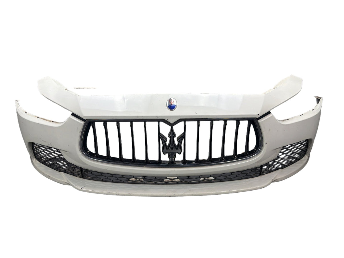 2014-2017 Maserati Ghibli Front Bumper Cover Face Assembly Grille Emblem OEM