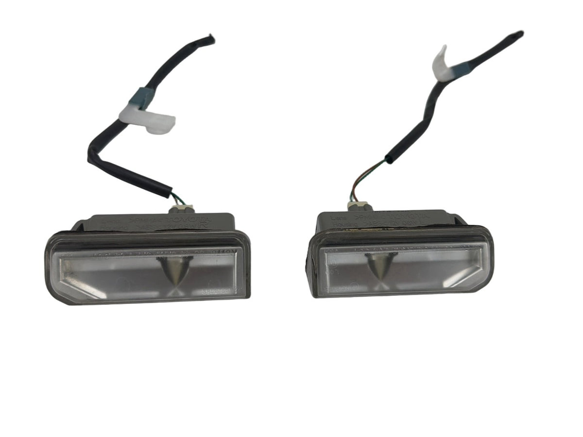 2007-2012 Lexus ES350 Rear License Plate Light Lamps Pair OEM