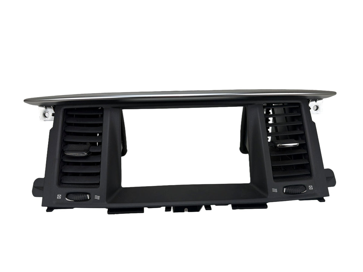 2011-2013 Infiniti QX56 Center Dash Display Bezel Trim & Air Vent Grille OEM