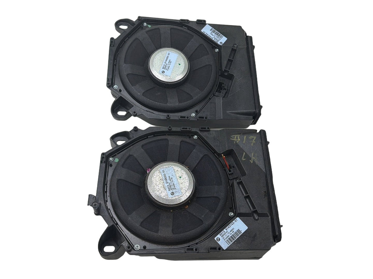 2010-2015 BMW X1 E84 Front Left & Right Side Subwoofer Pair 9144202-01 OEM