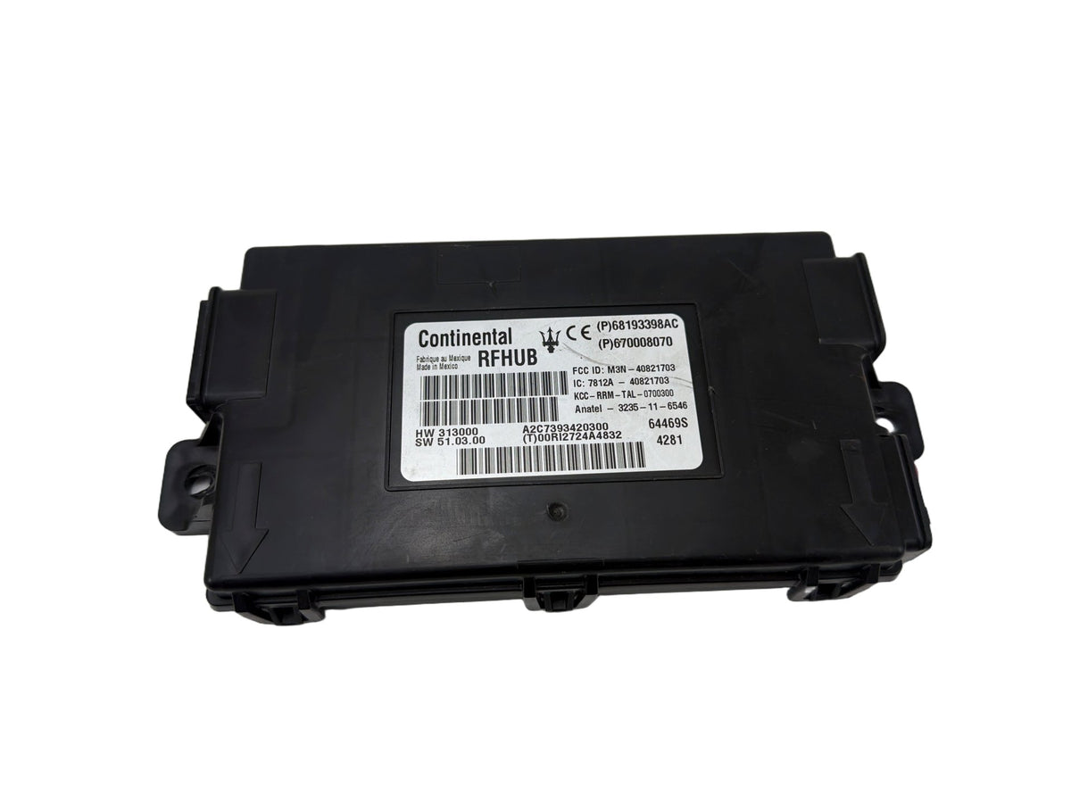 2014-2017 Maserati Quattroporte Keyless Entry Control Module 68193398AC OEM