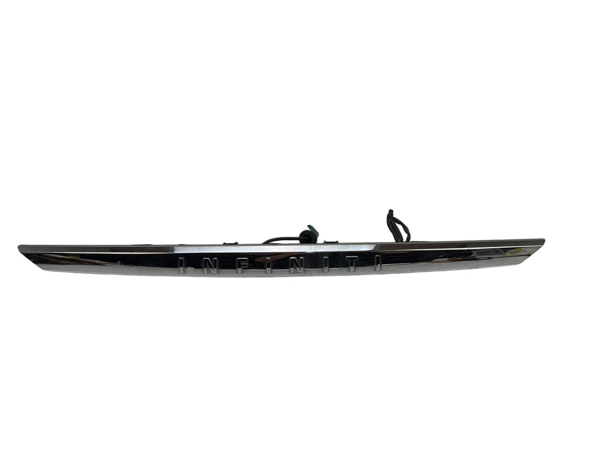 2014-2017 Infiniti Q50 Rear Trunk Chrome Finisher Molding Camera OEM