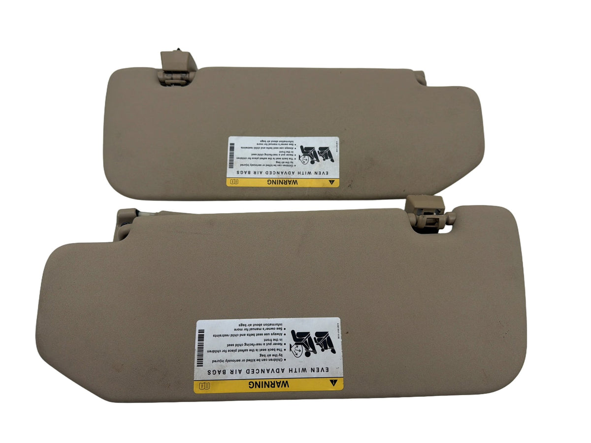 2006-2012 Mercedes-Benz R350 Front Left/Right Sun Visor Set Tan Beige OEM