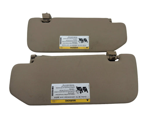 2006-2012 Mercedes-Benz R350 Front Left/Right Sun Visor Set Tan Beige OEM