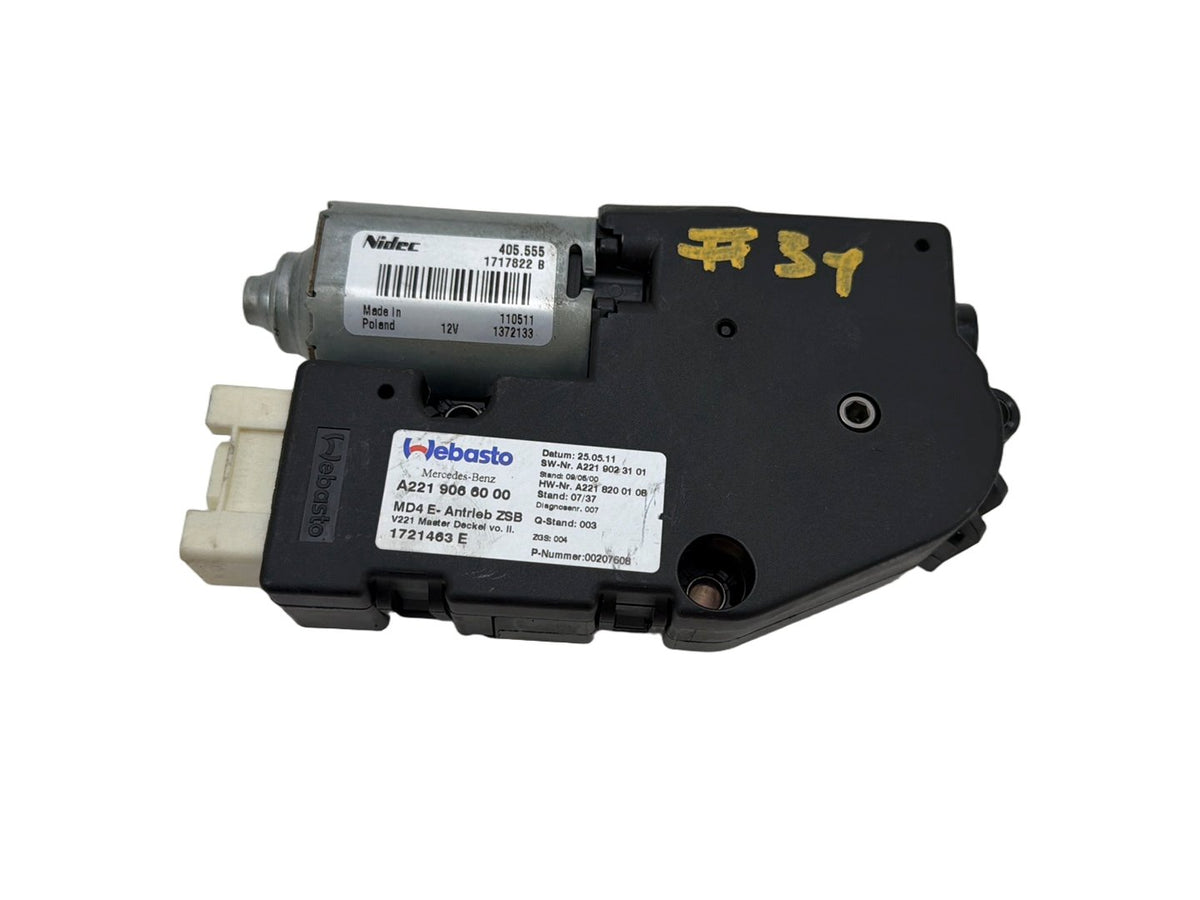 2007-2013 Mercedes-Benz S-Class W221 Sun Roof Motor A2219066000 OEM