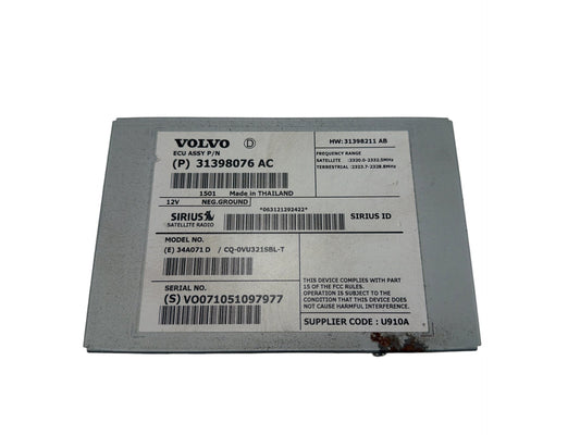 2015-2018 Volvo S60 - Sirius Satellite Radio Receiver Module P31398076 OEM
