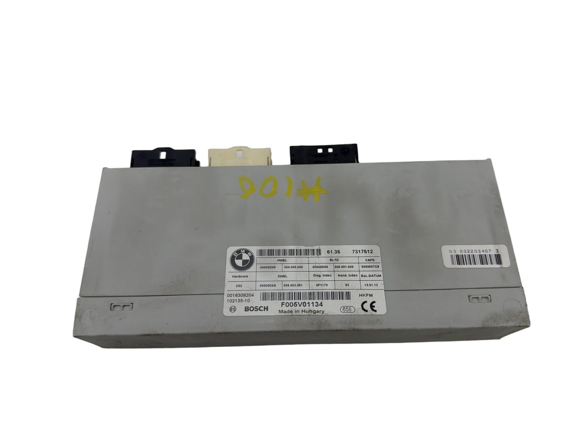 2011-2013 BMW 550i xDrive F10 Tailgate Control Module Unit 61357317512 OEM