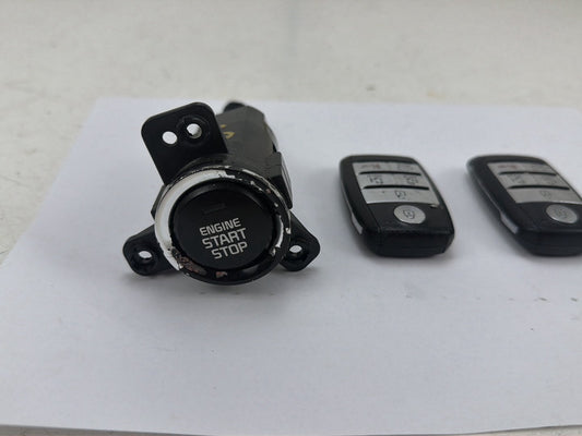 2015-2018 Kia Sedona Engine Start Stop Switch Button w/ 2 Smart Key Fob OEM