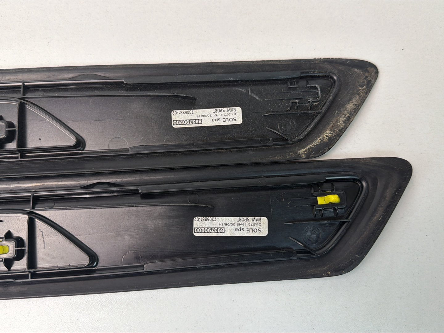 2014-2016 BMW 228i Front Left/Right Door Sill Scuff Plate Trim Panel Pair OEM