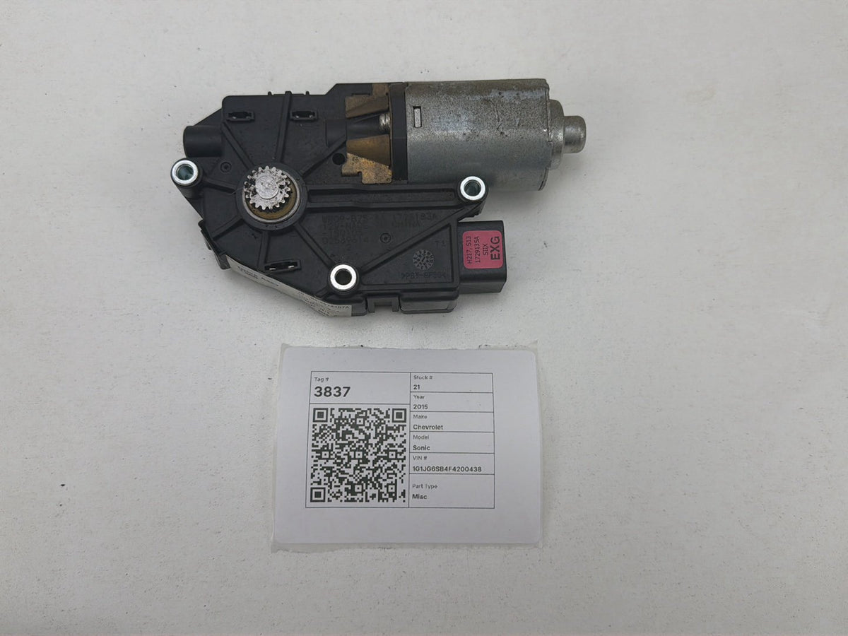 2013-2016 Chevrolet Sonic RS Turbo Front Roof Electric Sunroof Motor OEM