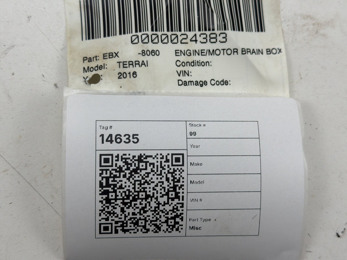 2013-2016 GMC Terrain Engine Computer Control Module Unit ECU 12651807 OEM