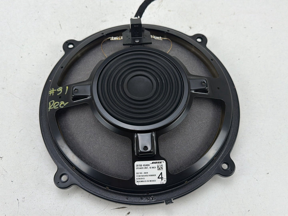 2014-2021 Infiniti Q50 Rear Deck Subwoofer Audio Speaker Unit Bose OEM