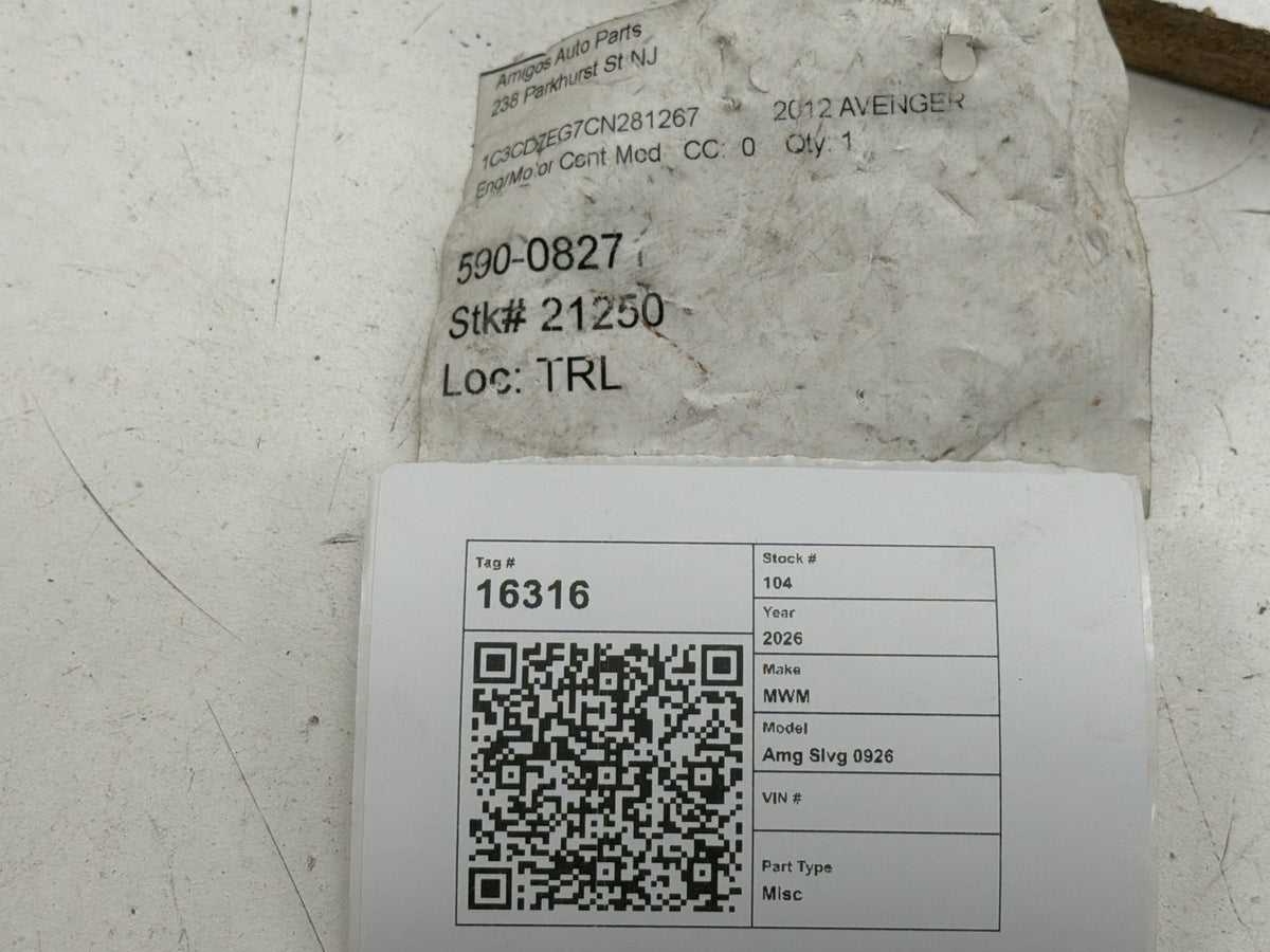 2012 Dodge Avenger Engine Control Module ECU ECM Computer P05150657AA OEM