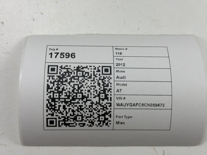 2012-2018 Audi A7 4G Negative Battery Ground Cable 8X0915181 OEM