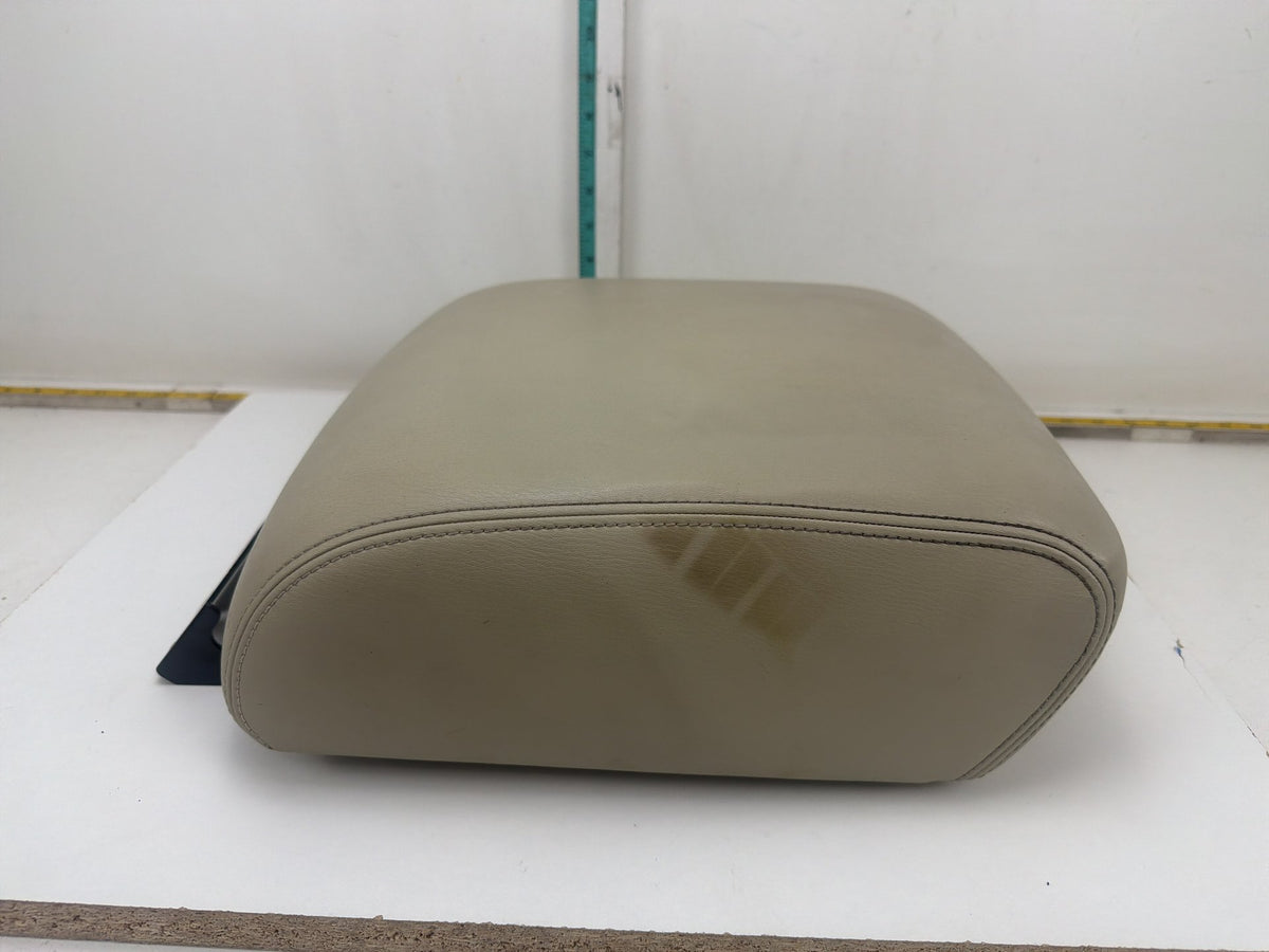 2011-2013 Infiniti QX56 Front Center Console Lid Armrest Beige Leather OEM